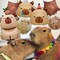 7 PCS 24" Capybara Foil Balloons - Animal Theme Birthday Decorations